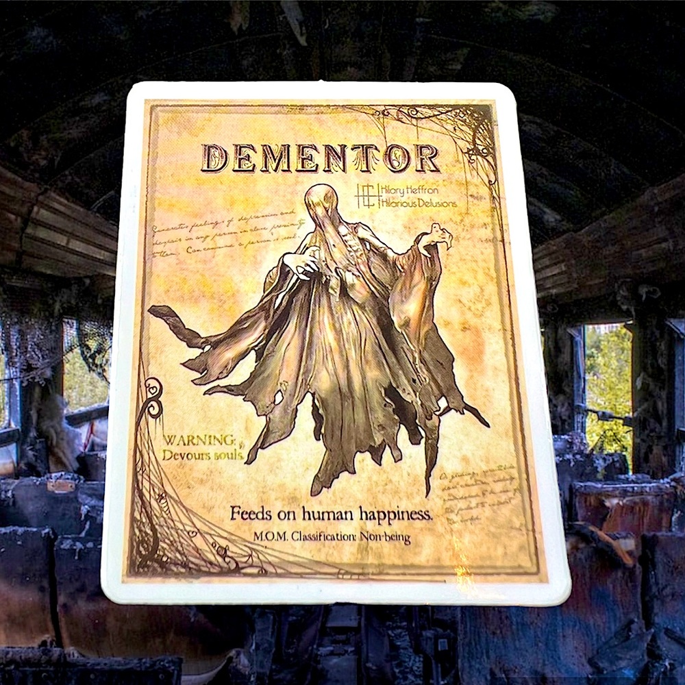 DEMENTOR Witchy Sorceress Supreme Potion B0ttle Label Sticker Spell Occult